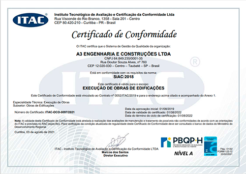 Certificados da nossa empresa